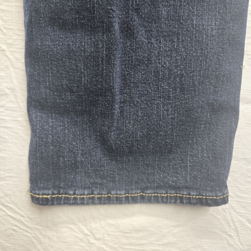Levi Strauss Signature Straight Leg Jean Womens 6M Mid‎ Rise Stretch Denim Dark - Picture 6 of 11